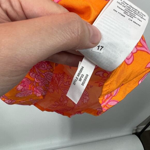 J. Crew Factory Printed Scoop Neck Mini Dress NWT - Picture 8 of 8